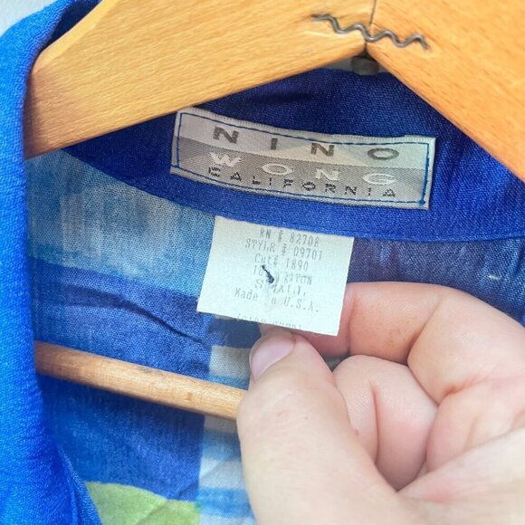 Vintage Nino Wong California Colorful Rayon Lounge Set- Size‎ S - Picture 4 of 5